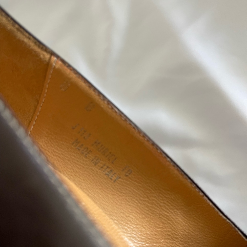 Coach , Made In Italy , Dark Brown Leather Pump , Siz… Gem